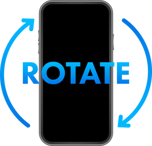 Rotate smartphone isolated icon. Device rotation symbol. Tur